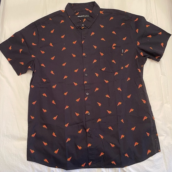 Molokai Surf Co. Pizza Print Button Down - Picture 5 of 6
